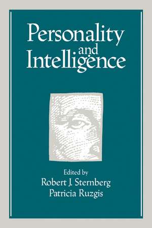 Personality and Intelligence de Robert J. Sternberg PhD