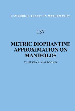 Metric Diophantine Approximation on Manifolds de V. I. Bernik