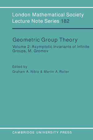 Geometric Group Theory: Volume 2 de Graham A. Niblo