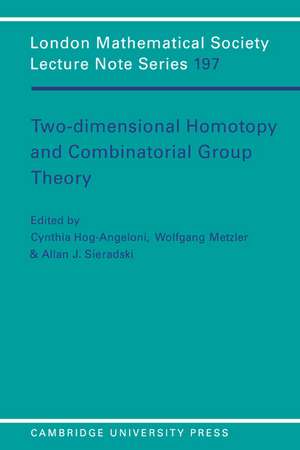 Two-Dimensional Homotopy and Combinatorial Group Theory de Cynthia Hog-Angeloni