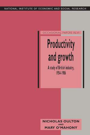 Productivity and Growth: A Study of British Industry 1954–86 de Nicholas Oulton