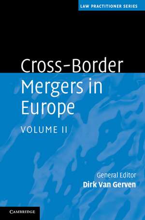 Cross-Border Mergers in Europe de Dirk Van Gerven