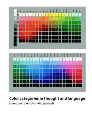 Color Categories in Thought and Language de C. L. Hardin