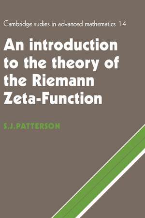 An Introduction to the Theory of the Riemann Zeta-Function de S. J. Patterson