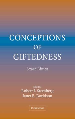 Conceptions of Giftedness de Robert J. Sternberg PhD