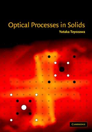 Optical Processes in Solids de Yutaka Toyozawa