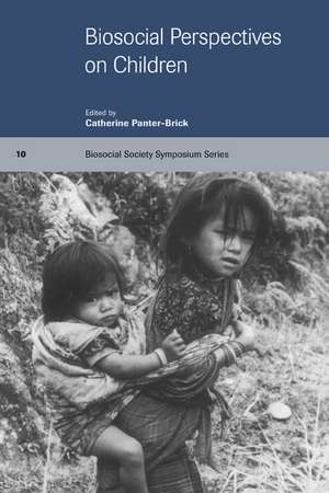 Biosocial Perspectives on Children de Catherine Panter-Brick