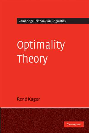 Optimality Theory de Rene Kager