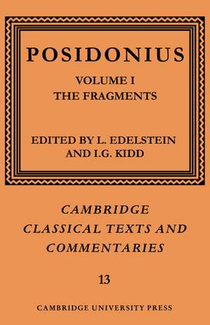 Posidonius: Volume 1, The Fragments de Posidonius