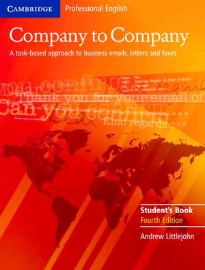 Company to Company Student's Book de Andrew Littlejohn