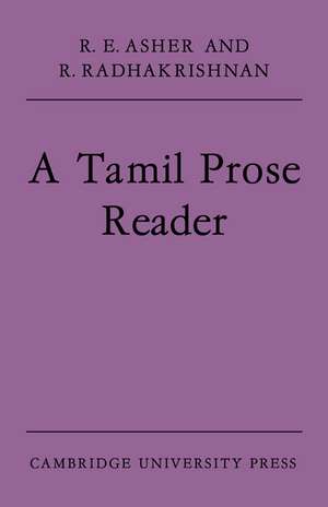 A Tamil Prose Reader de R. E. Asher