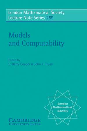 Models and Computability de S. Barry Cooper