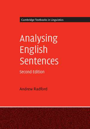 Analysing English Sentences de Andrew Radford