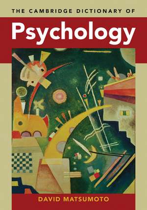 The Cambridge Dictionary of Psychology de David Matsumoto