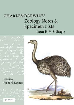 Charles Darwin's Zoology Notes and Specimen Lists from H. M. S. Beagle de Charles Darwin