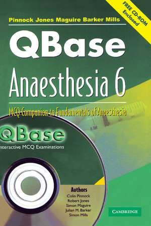 QBase Anaesthesia with CD-ROM: Volume 6, MCQ Companion to Fundamentals of Anaesthesia de Colin Pinnock