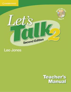 Let's Talk Level 2 Teacher's Manual 2 with Audio CD de Leo Jones