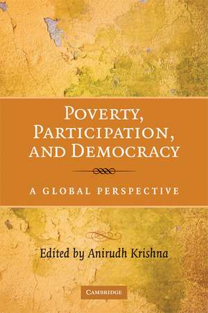 Poverty, Participation, and Democracy: A Global Perspective de Anirudh Krishna