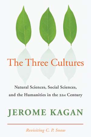 The Three Cultures: Natural Sciences, Social Sciences, and the Humanities in the 21st Century de Jerome Kagan