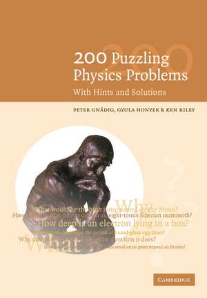 200 Puzzling Physics Problems: With Hints and Solutions de P. Gnädig