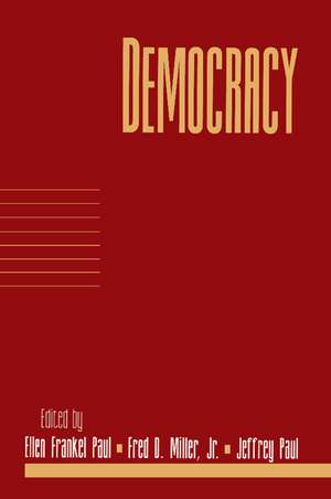 Democracy: Volume 17, Part 1 de Ellen Frankel Paul