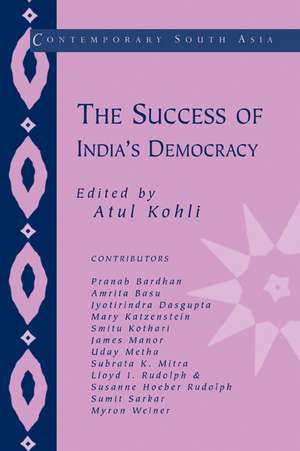 The Success of India's Democracy de Atul Kohli