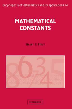 Mathematical Constants de Steven R. Finch