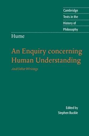 Hume: An Enquiry Concerning Human Understanding: And Other Writings de Stephen Buckle