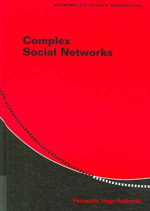 Complex Social Networks de Fernando Vega-Redondo