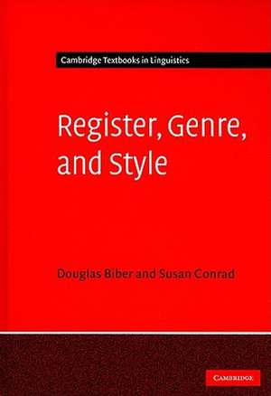 Register, Genre, and Style de Douglas Biber