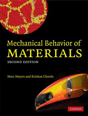 Mechanical Behavior of Materials de Marc André Meyers