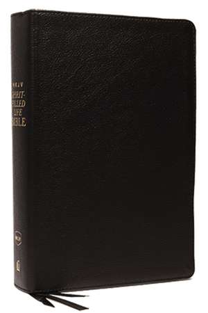 NKJV, Spirit-Filled Life Bible, Third Edition, Genuine Leather, Black, Red Letter, Comfort Print: Kingdom Equipping Through the Power of the Word de Jack W. Hayford