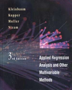 Applied Regression Analysis and Multivariable Methods de David G. Kleinbaum