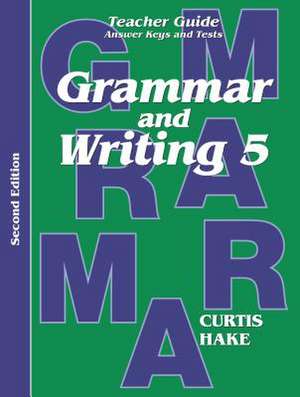 Saxon Grammar & Writing 2nd Edition Grade 5 Teacher Packet de Packet