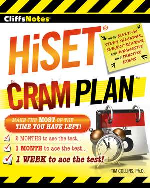 CliffsNotes HiSET Cram Plan de Tim Collins PhD