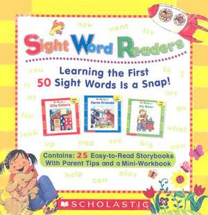 Sight Word Readers Boxed Set: Learning the First 50 Sight Words Is a Snap! [With Mini-Workbook] de Inc. Scholastic