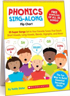 Phonics Sing-Along Flip Chart & CD de Teddy Slater