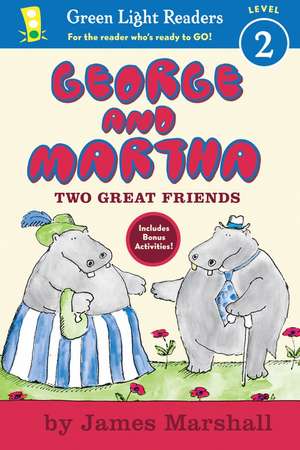 George and Martha Two Great Friends Early Reader de James Marshall