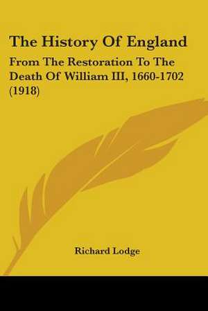 The History Of England de Richard Lodge