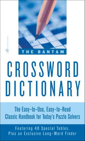 The Bantam Crossword Dictionary de Jerome Fried