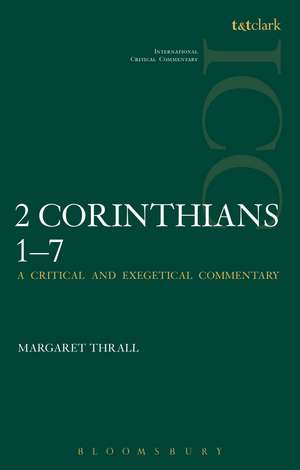 II Corinthians 1-7 de Margaret Thrall