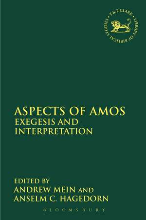 Aspects of Amos: Exegesis and Interpretation de Dr. Anselm C. Hagedorn