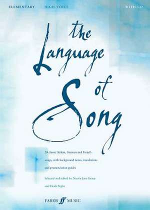 The Language of Song -- Elementary: High Voice, Book & CD de Alfred Publishing