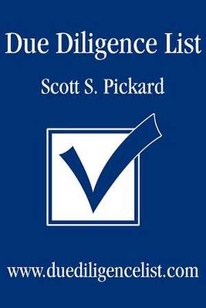 Due Diligence List de Scott S. Pickard