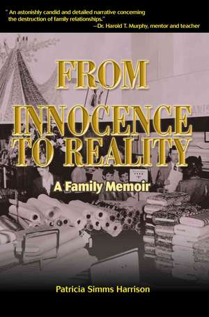 From Innocence to Reality de Patricia SIMMs Harrison