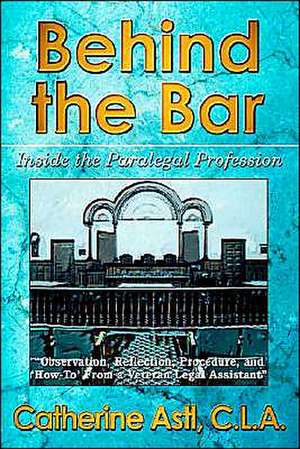 Behind the Bar de Catherine Astl