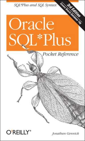 Oracle SQL Plus Pocket Reference de Jonathan Gennick