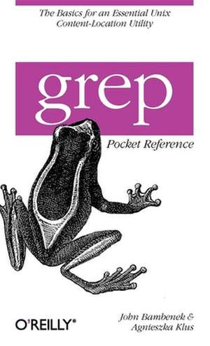 grep Pocket Reference de John Bambenek