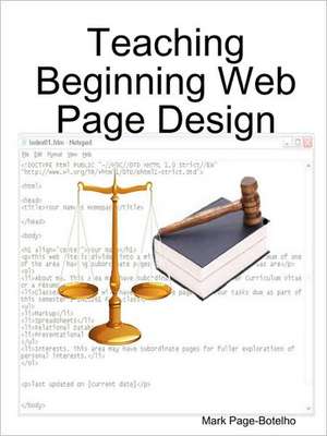 Teaching Beginning Web Page Design de Mark Page-Botelho