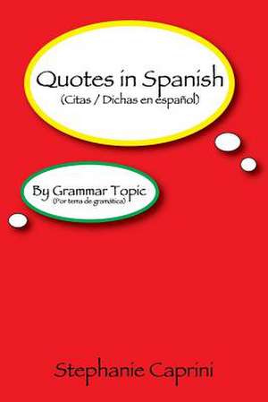 Quotes in Spanish de Stephanie Caprini